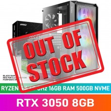 Prebuilt PC — AMD Ryzen 5 5600 / B550 Motherboard with Wi-Fi / 16GB DDR4-3600 / GeForce RTX 3050 8GB / 500GB NVMe SSD / 600w PSU / Antec NX292 Case / Windows 11 Home Prebuilt PC — AMD Ryzen 5 5600 / B550 Motherboard with Wi-Fi / 16GB DDR4-3600 / GeForce RTX 3050 8GB / 500GB NVMe SSD / 600w PSU / Antec NX292 Case / Windows 11 Home