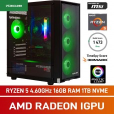 PCBuilder DEFENDER Gaming PC — AMD Ryzen 5 5600GT / 16GB DDR4-3600 / 500GB NVMe SSD / Windows 11 Home