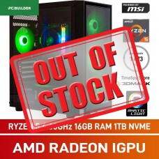 PCBuilder DEFENDER Gaming PC — AMD Ryzen 5 5600GT / 16GB DDR4-3600 / 500GB NVMe SSD / Windows 11 Home