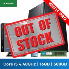 PCBuilder OFFICE MASTER Home & Office Desktop PC — Intel Core i5-12400 / 16GB DDR4-3200 / 500GB NVMe SSD / Windows 11 Pro