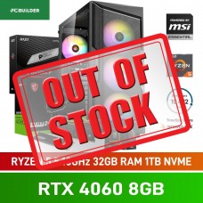PCBuilder SPECIALIST Gaming PC — AMD Ryzen 5 7600 / 32GB DDR5-5600 / GeForce RTX 4060 8GB / 1TB NVMe SSD / Windows 11 Home PCBuilder SPECIALIST Gaming PC — AMD Ryzen 5 7600 / 32GB DDR5-5600 / GeForce RTX 4060 8GB / 1TB NVMe SSD / Windows 11 Home