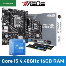 PCBuilder LEVEL UP CORE Upgrade Kit — Intel Core i5-12400F / ASUS H610 Motherboard / 16GB DDR5-5600 — Powered by ASUS
