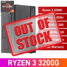 AMD Ryzen 3 3200G / 16GB DDR4-3200 / 250GB NVMe SSD Home & Office PC