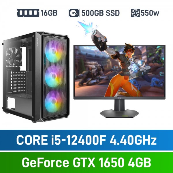 Intel Core i5-12400F / GeForce GTX 1650 / 16GB RGB DDR4-3600