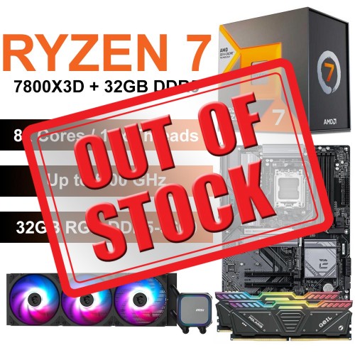 AMD Ryzen 7 7800X3D / Gigabyte B850 Eagle WIFI6E Motherboard / 32GB RGB DDR5-5600 / 360mm Liquid Cooling Upgrade Kit AMD Ryzen 7 7800X3D / Gigabyte B850 Eagle WIFI6E Motherboard / 32GB RGB DDR5-5600 / 360mm Liquid Cooling Upgrade Kit