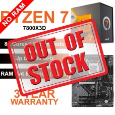 AMD Ryzen 7 7800X3D / Gigabyte B850 Gaming WIFI6 Motherboard / No RAM (DDR5) Upgrade Kit