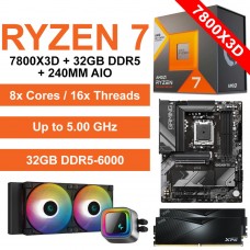 Ryzen 7 7800X3D / Gigabyte B650 Gaming X Wi-Fi Motherboard / 32GB DDR5-6000 / 240mm AIO Upgrade Kit