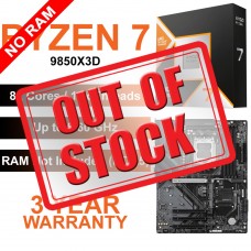 AMD Ryzen 7 9850X3D / Gigabyte B850 Gaming WIFI6 Motherboard / No RAM (DDR5) Upgrade Kit