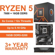 Ryzen 5 7600 / Gigabyte B650 Gaming X Wi-Fi Motherboard / 16GB DDR5-5200 Upgrade Kit