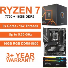 Ryzen 7 7700 / Gigabyte B650 Gaming X Wi-Fi Motherboard / 16GB RGB DDR5-5600 Upgrade Kit