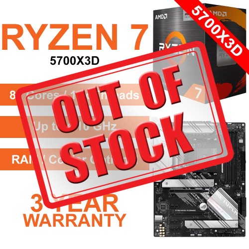 AMD Ryzen 7 5700X3D / ASUS ROG STRIX B550-A GAMING Motherboard Upgrade Kit AMD Ryzen 7 5700X3D / ASUS ROG STRIX B550-A GAMING Motherboard Upgrade Kit