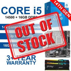 Intel Core i5-14500 / Gigabyte H610M H Motherboard / 16GB RGB DDR5-4800 Upgrade Kit