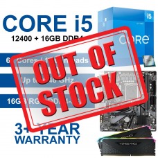 Intel Core i5-12400 / Gigabyte H610M H Motherboard / 16GB RGB DDR4-3600 Upgrade Kit