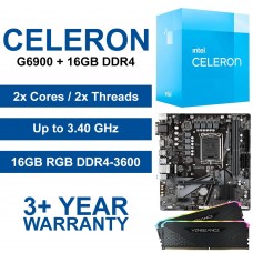 Celeron G6900 / Gigabyte H610M H DDR4 Motherboard / 16GB RGB DDR4-3600 Upgrade Kit
