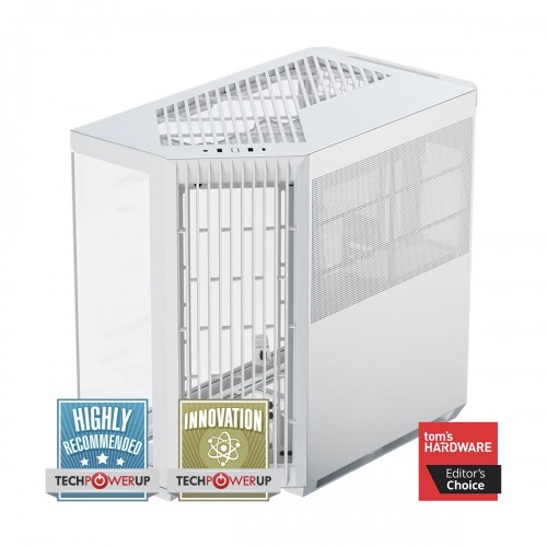 AeroCool APNX V1 Tempered Glass Mid Tower ATX Case — White