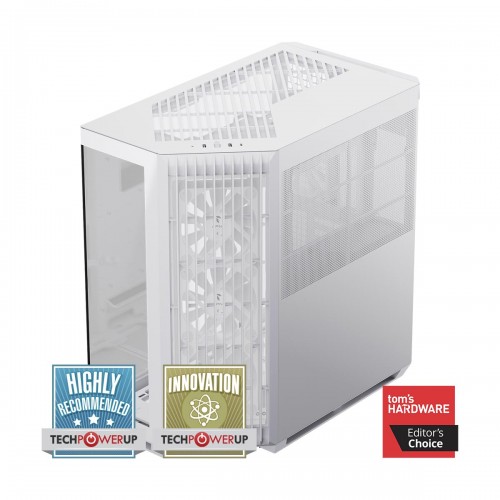AeroCool APNX V1 ARGB Tempered Glass Mid Tower ATX Case — White AeroCool APNX V1 ARGB Tempered Glass Mid Tower ATX Case — White