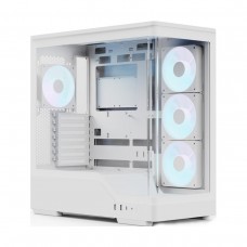 AeroCool P500A ARGB Tempered Glass Mid Tower ATX Case — White
