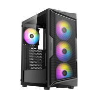 Antec AX61 ELITE ARGB Tempered Glass Mid Tower ATX Case — Black