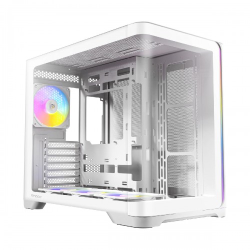 Antec CONSTELLATION C5 CURVE ARGB Tempered Glass Dual Chamber Mid Tower ATX Case — White Antec CONSTELLATION C5 CURVE ARGB Tempered Glass Dual Chamber Mid Tower ATX Case — White