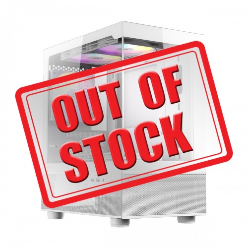 Antec CX200M ELITE RGB Tempered Glass Mid Tower Micro ATX Case — White