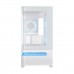 ASUS PRIME AP202 Curved Tempered Glass Mini Tower Micro ATX Case — White