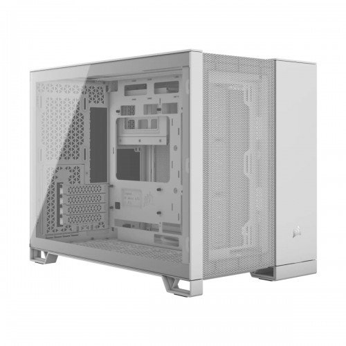 Corsair 2500D AIRFLOW Edition Tempered Glass Mid Tower Dual Chamber Micro ATX Case — White Corsair 2500D AIRFLOW Edition Tempered Glass Mid Tower Dual Chamber Micro ATX Case — White