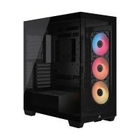Corsair 3500X RS-R RGB Tempered Glass Mid Tower E-ATX Case — Black