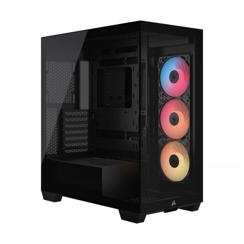 Corsair 3500X RS-R RGB Tempered Glass Mid Tower E-ATX Case — Black Corsair 3500X RS-R RGB Tempered Glass Mid Tower E-ATX Case — Black
