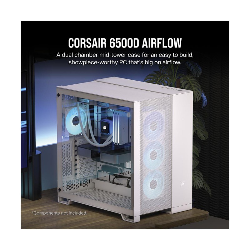 Corsair 6500D AIRFLOW Edition Tempered Glass Mid Tower Dual 