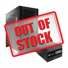 Corsair 4000D Airflow Edition Tempered Glass Mid Tower E-ATX Case + Corsair CV650  PSU — Black