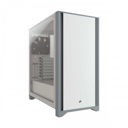 Corsair 4000D Tempered Glass Mid Tower E-ATX Case — White