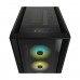 Corsair iCUE 5000X RGB Tempered Glass Mid Tower ATX Smart Case — Black