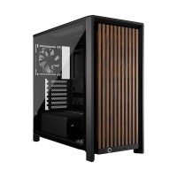 Corsair FRAME 4000D WOOD RS Modular Tempered Glass Mid Tower E-ATX Case — Black & Walnut