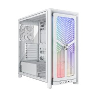 Corsair FRAME 4000X RS ARGB Modular Tempered Glass Mid Tower E-ATX Case — White Corsair FRAME 4000X RS ARGB Modular Tempered Glass Mid Tower E-ATX Case — White