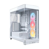 Corsair FRAME 4500X RS-R ARGB Panoramic Curved Tempered Glass Mid Tower E-ATX Case — White Corsair FRAME 4500X RS-R ARGB Panoramic Curved Tempered Glass Mid Tower E-ATX Case — White