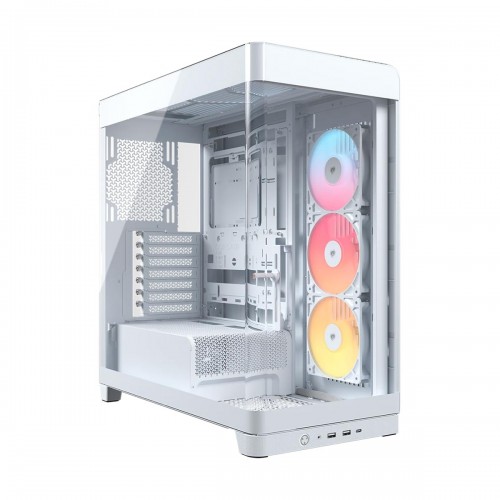 Corsair FRAME 4500X RS-R ARGB Panoramic Curved Tempered Glass Mid Tower E-ATX Case — White Corsair FRAME 4500X RS-R ARGB Panoramic Curved Tempered Glass Mid Tower E-ATX Case — White