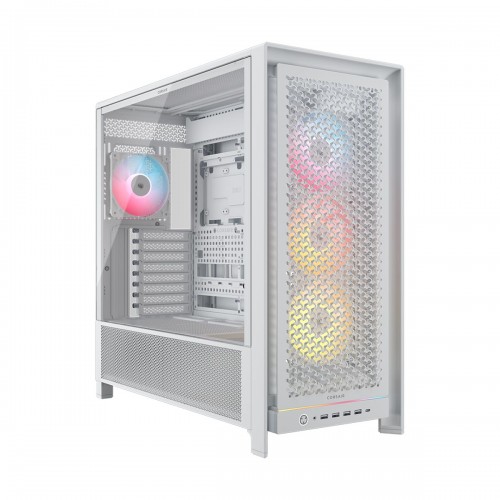 Corsair FRAME 5000D RS ARGB Modular Tempered Glass Mid Tower E-ATX Case — White Corsair FRAME 5000D RS ARGB Modular Tempered Glass Mid Tower E-ATX Case — White