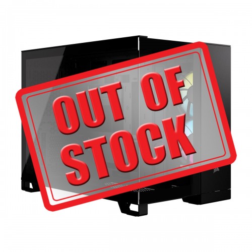 Corsair iCUE LINK 2500X RGB Edition Tempered Glass Mid Tower Dual Chamber Micro ATX Case — Black