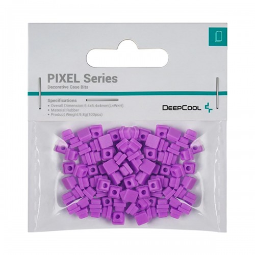 DeepCool PIXEL Series Silicone Case Bits, 100 Pieces — Violet