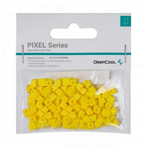 DeepCool PIXEL Series Silicone Case Bits, 100 Pieces — Yellow