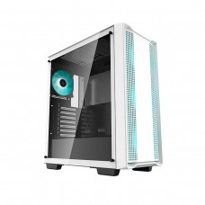 DEEPCOOL CC560 WH RGB Tempered Glass Mid Tower ATX Case — White