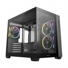 DEEPCOOL CG330 3F ARGB Tempered Glass Dual Chamber Mini Tower Micro ATX Case — Black DEEPCOOL CG330 3F ARGB Tempered Glass Dual Chamber Mini Tower Micro ATX Case — Black