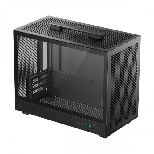 DEEPCOOL CH160 PLUS Tempered Glass Mini Tower ITX Case — Black DEEPCOOL CH160 PLUS Tempered Glass Mini Tower ITX Case — Black