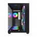 FSP M341 ARGB Tempered Glass Dual Chamber Mid Tower ATX Case — Black