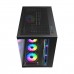 FSP M341 ARGB Tempered Glass Dual Chamber Mid Tower ATX Case — Black