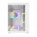 FSP M341 ARGB Tempered Glass Dual Chamber Mid Tower ATX Case — White