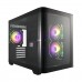 FSP S380 ARGB Curved Tempered Glass Dual Chamber Mini Tower Micro ATX Case with FSP VITA GM Series VITA-750GM 80 PLUS Gold Fully Modular PCIe 5.1 12VHPWR 12V-2x6 ATX 3.1 PSU, 750w — Black