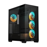 Gigabyte C500 PANORAMIC STEALTH Tempered Glass Mid Tower ATX Case — Black