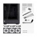 InWin ModFree Base Edition ARGB Tempered Glass Modular Full Tower E-ATX Case — Black