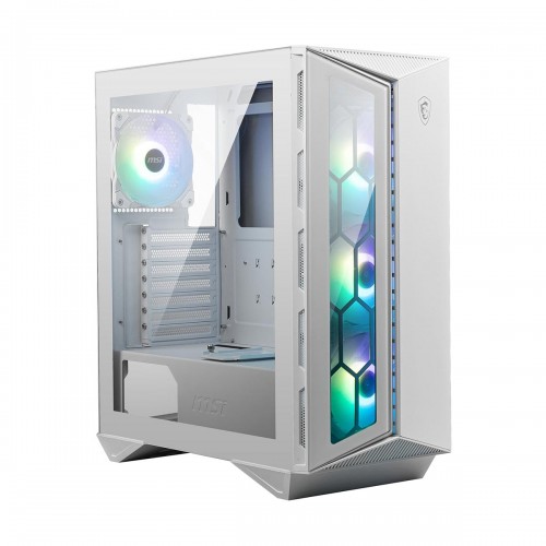 MSI MPG GUNGNIR 110R WHITE ARGB Tempered Glass Mid Tower ATX Case — White MSI MPG GUNGNIR 110R WHITE ARGB Tempered Glass Mid Tower ATX Case — White